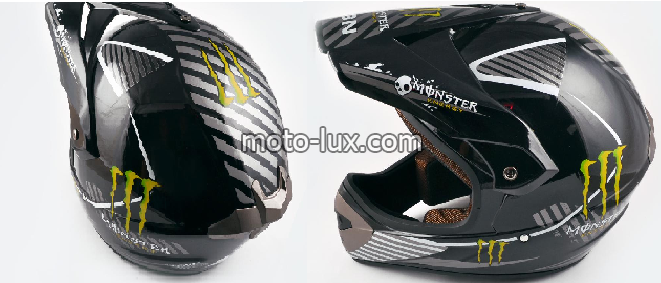 Шлем кроссовый "MONSTER ENERGY" (размер:XL)